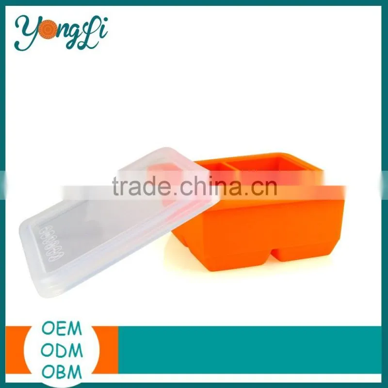 Flexible Freezer Tray Stackable Food Containers with Lids