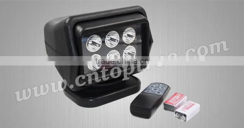 Wireless Remote Control 30W Search led Light Rotating Led Search Light