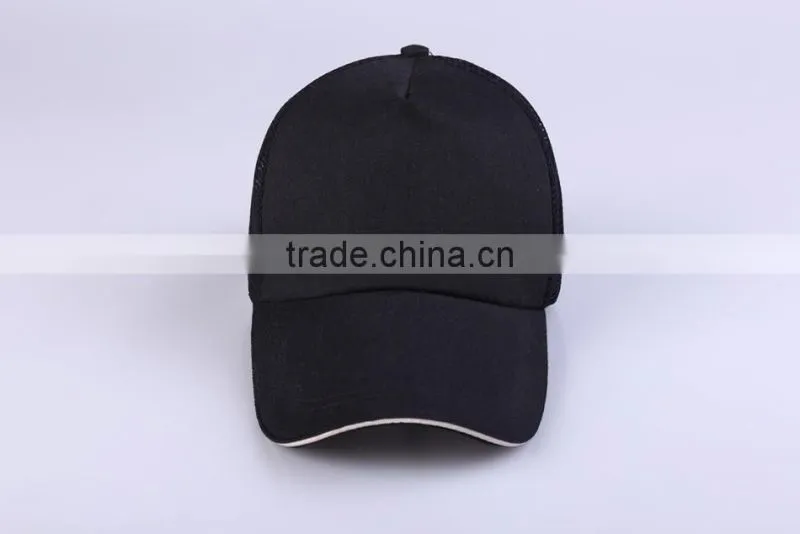 6 Panel Plain Man Trucker Hat Custom Mesh Baseball Cap Blank Unisex Mesh Cap