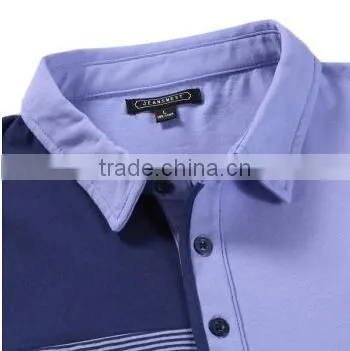 yarn dyed colorblock high quality bulk polo shirts