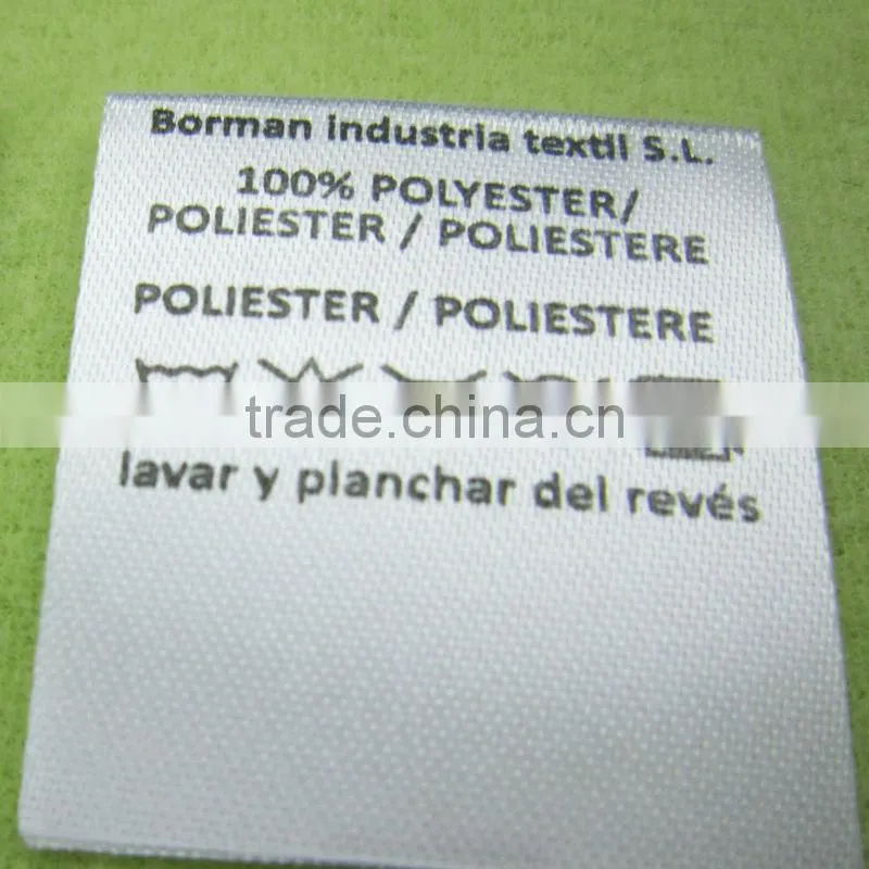 Washable clothing label
