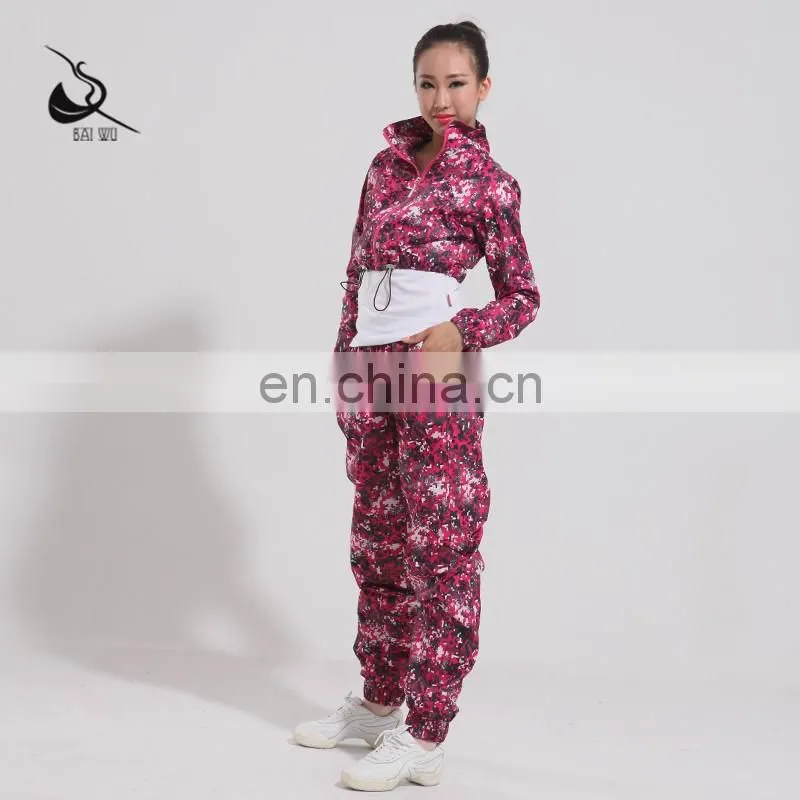 11416102 Flower Long Sleeve Sauna Suit