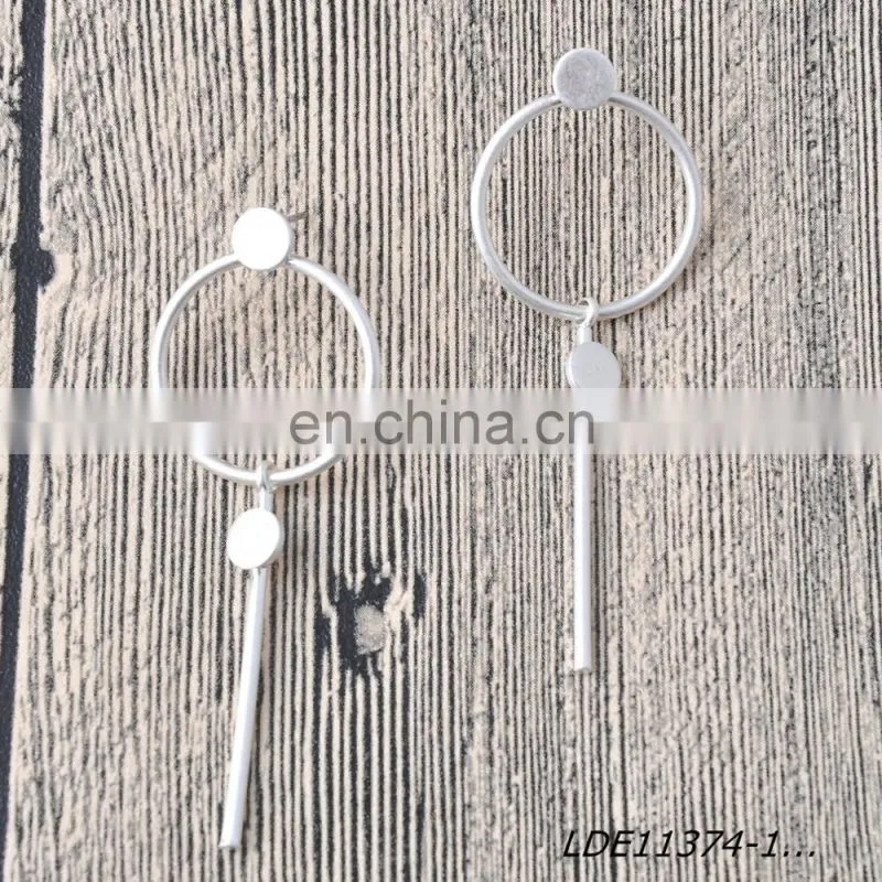 Gold Round Earrings Dainty Earrings