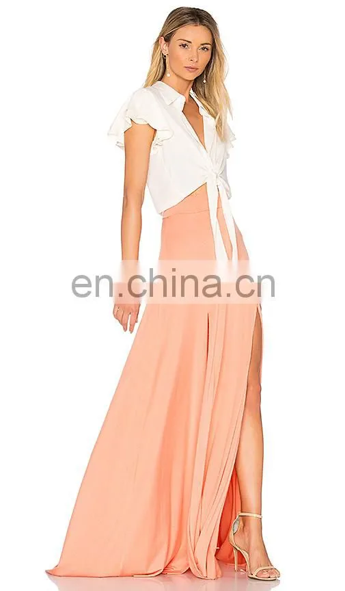 Women Office work wear skirts pleated mid Spring 2016 Female high waist Long Skirt