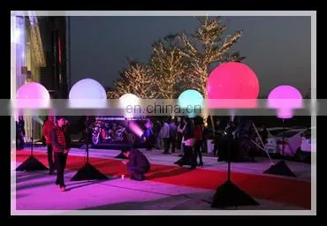 Decorative Inflatable light pole balloon,inflatable tripod ball with led light,led lights ball for wedding party