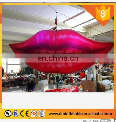 2018 Hot sale giant inflatable replica lips for nightclub Show