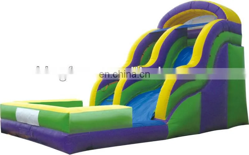 Giant inflatable water slide