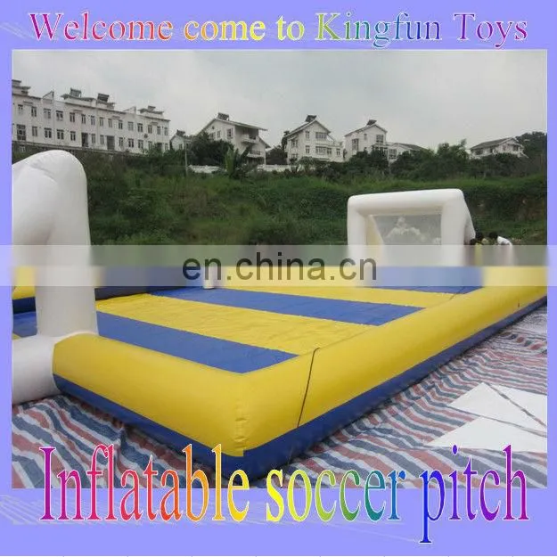 Best price inflatable soccer field with entrance