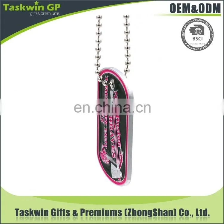 high quality cheap customized wholesale military dog tag with ball chain