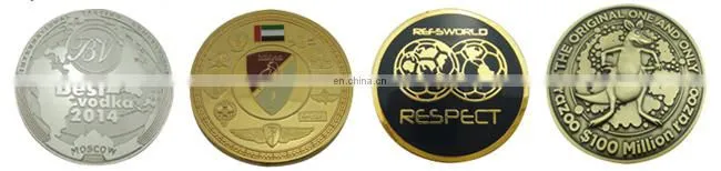 2017 Metal Custom Souvenir Antique Gold Coin, Metal coin