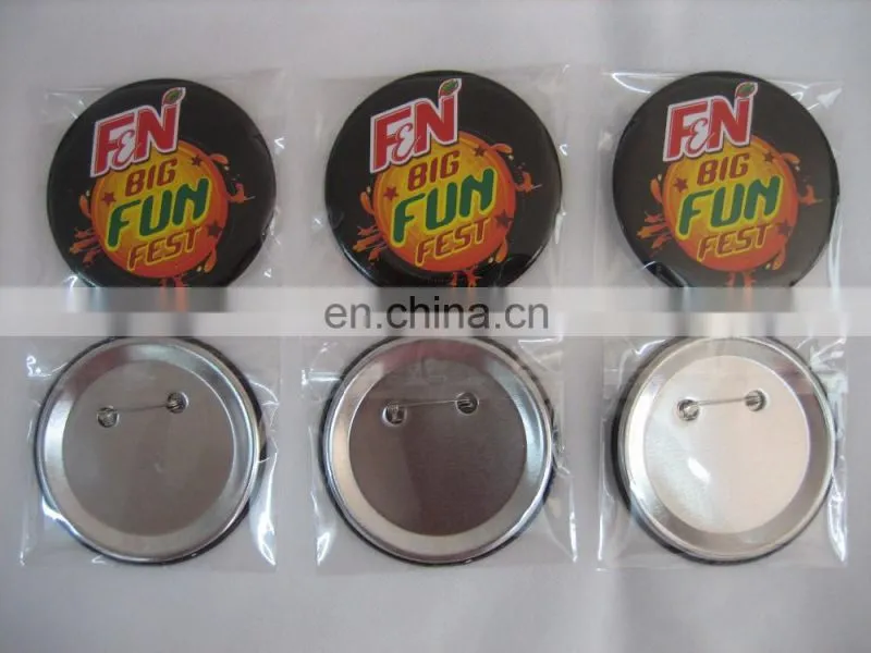 2017 cheap custom logo magnetic metal pin badge making