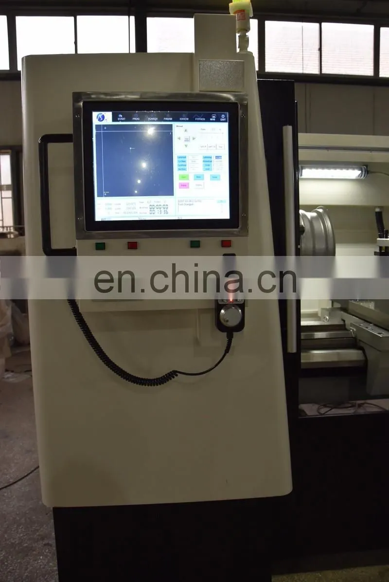 automatic probe cutting alloy wheel repair CNC lathe CK6180W