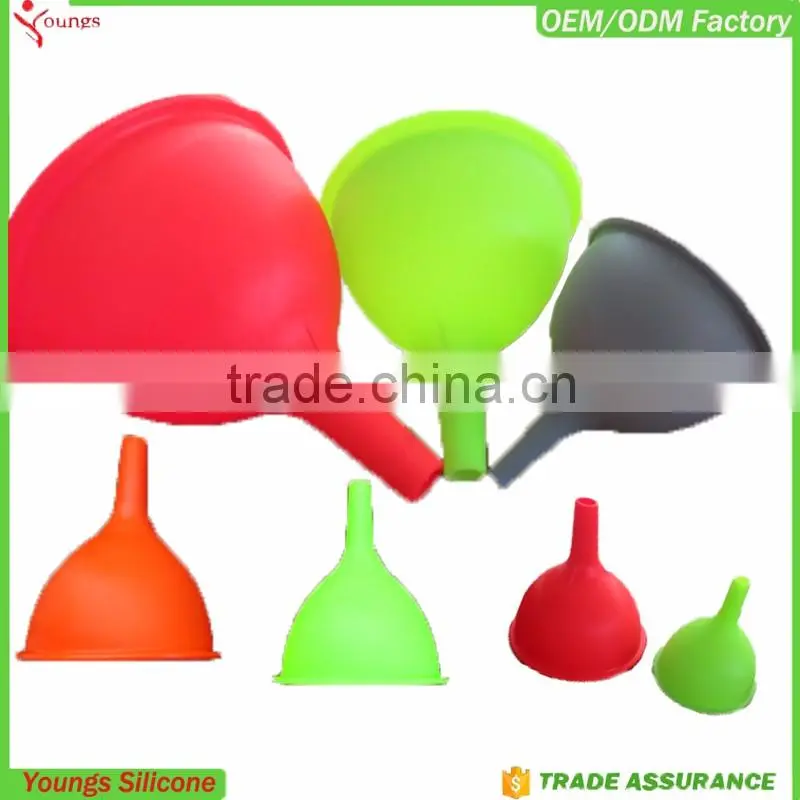 High quality food grade silicone funnel china factory