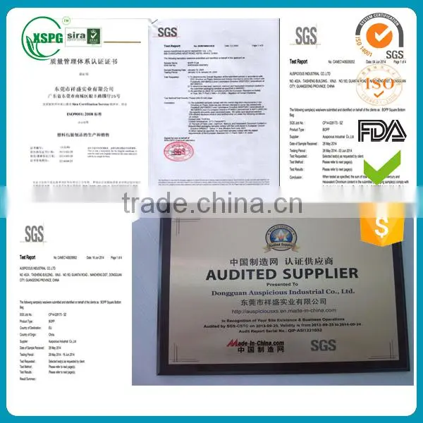 Customized Printed Directly Manufacture top quality clear zipper and handle bag