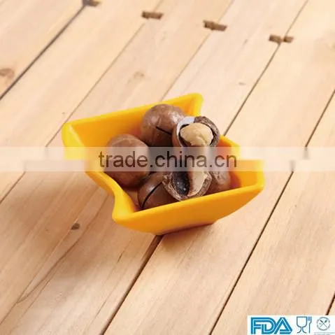 Colorful dinner saucer silicone saucer/dishes