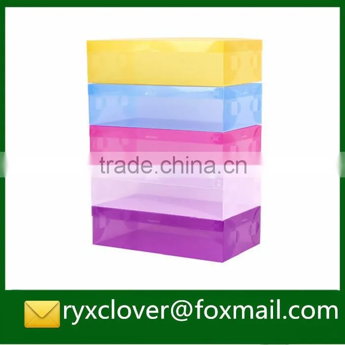 PP Production Plastic Clear Folding Shoes Packaging Box