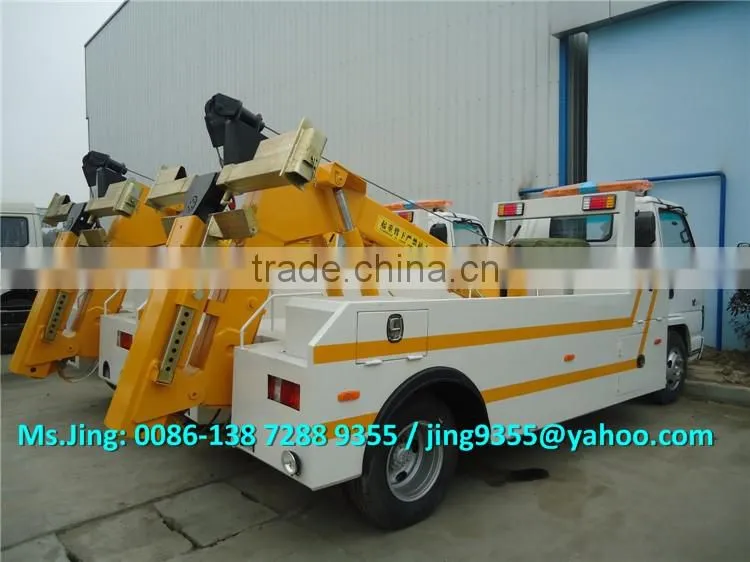 LHD 4x2 Small road wrecker tow trucks 3-5T for sale