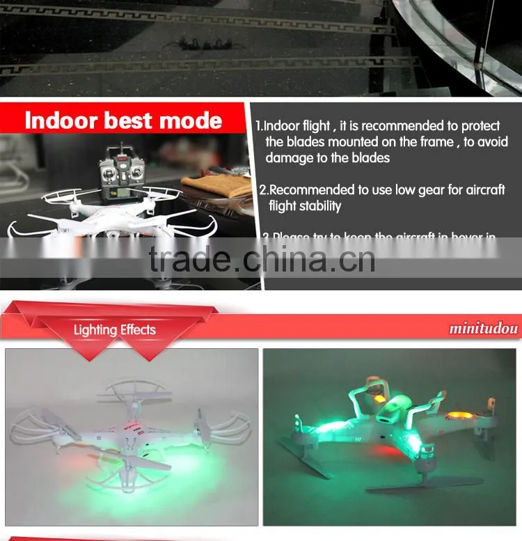 2014 Hot Selling X5C Drone Professional 2.4G 4 CH RC Flying Toys With Light&Camera