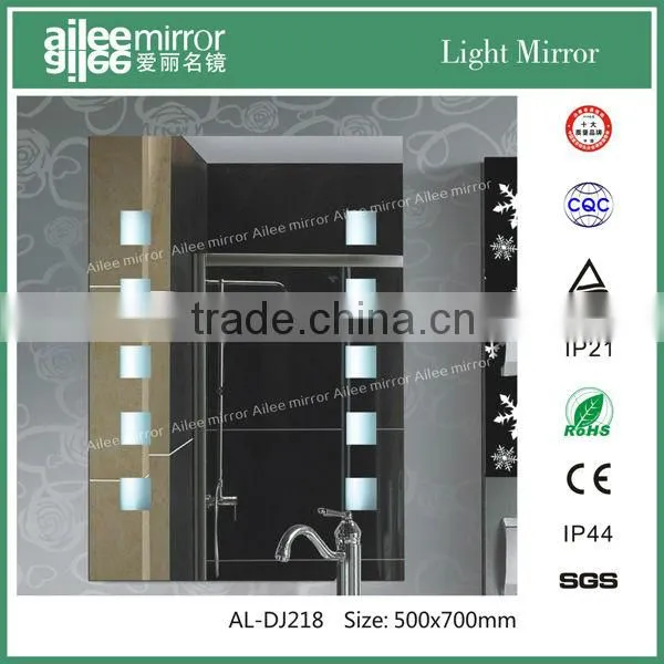 Led side mirror light fabric pocket mirror AL-DJ218