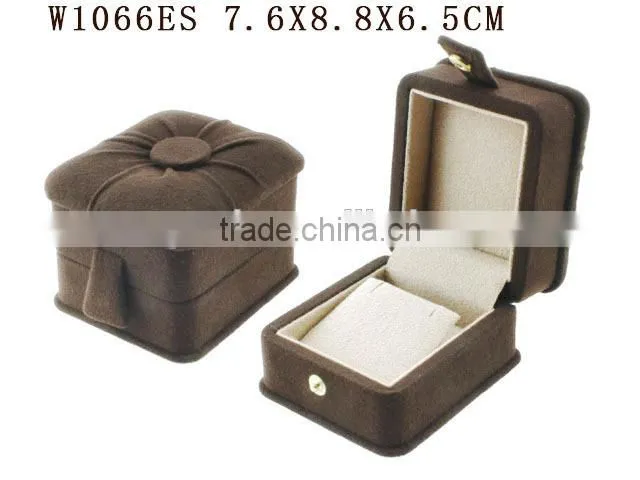 W1066LS Classic Suede Luxury Gift Wood Jewelry Box for Bracelet Chain
