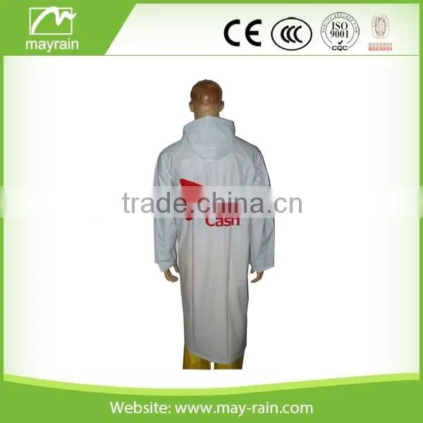 Adult waterproof pvc rain poncho