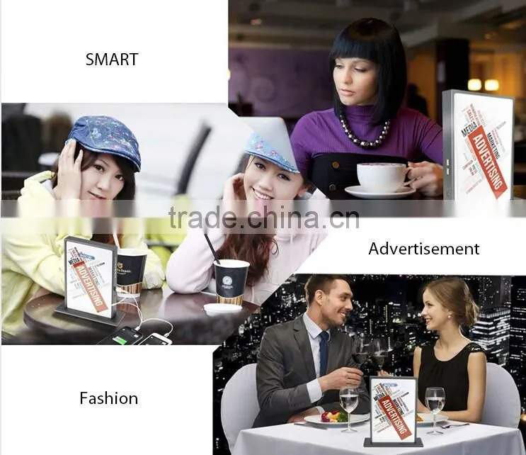 Factory OEM ODM Table power bank with dual usb charger for mobile as good menu power bank