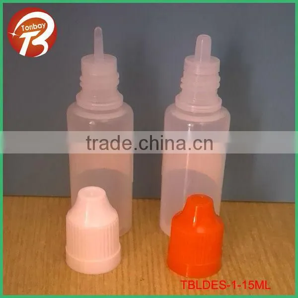 5ml 8ml 10ml 15ml 18ml 20ml 30ml plastic e liquid/juice/cigarette container with stainless steel tip and silicon cover TBLDES-6