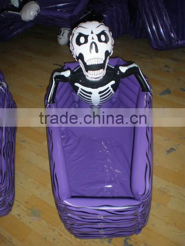 Inflatable skull pool, pvc inflatable pool cooler