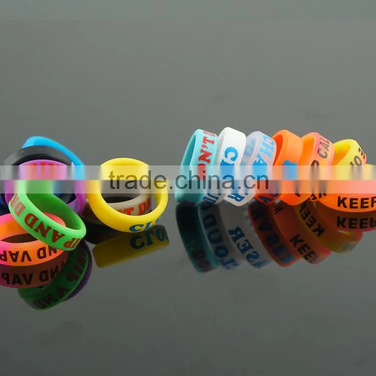 2015 new design Best selling products silicone vape band for eicg atomizer, tank mod, silicone vape band for christmas stocking