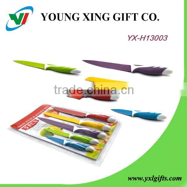 Hot selling 5pcs Kitchen Knife Sets With PP handle