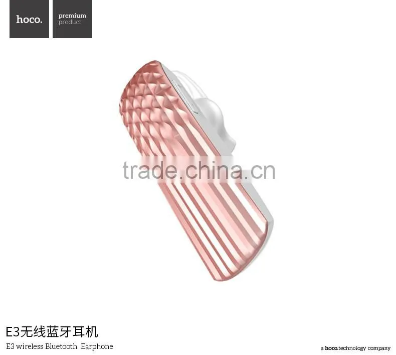 HOCO Fashion E3 Wireless Bluetooth Earphone for iPhone 6s/S7/MP3 Handsfree Bluetooth Headphone with Mic for mobile phone/MP4