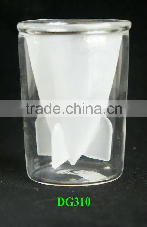 DG310,Double wall glass cup