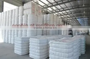 Down-like fiber hollow staple fiber siliconized