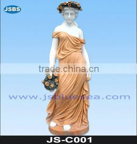 Marble child statue