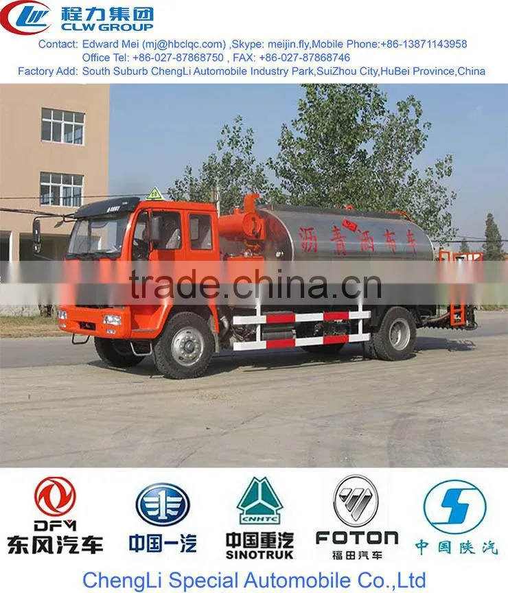 10000 liter bitumen paver, 10 m3 bitumen tanker truck, asphalt sprayinger tank truck