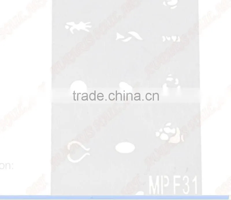 wholesale !MPF-1/2/3/17/18 airbrush nail stencil, more than 100 desing stencil for beauty nail