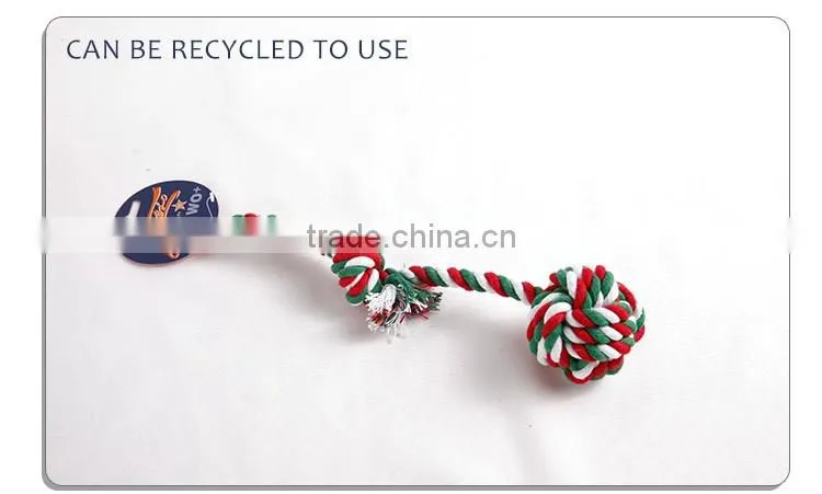 hot selling factory directly cotton rope toy with knot dog chew toy