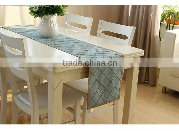Rustic wedding decoration handmade cotton linen table runner