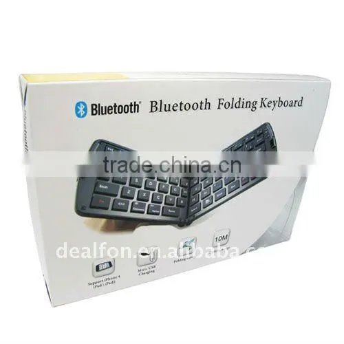 Tablet and Smartphone Portable Folding Bluetooth Keyboard