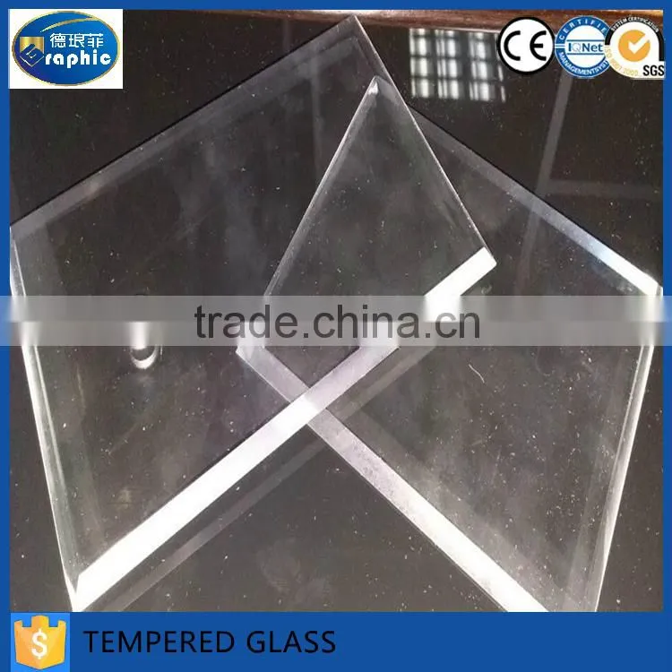 Different shaped tempered clear glass