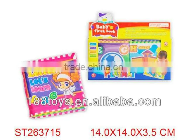 Learning & educational infant fabric soft cloth book for baby