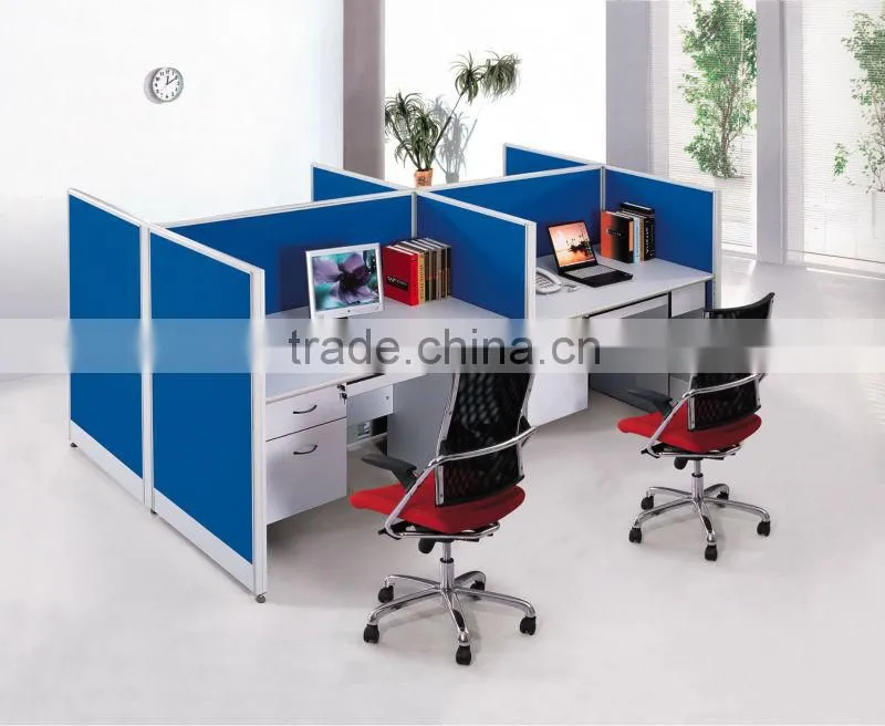 modern style fashion glass top screen office partition furniture call center office cubicle modular workstation