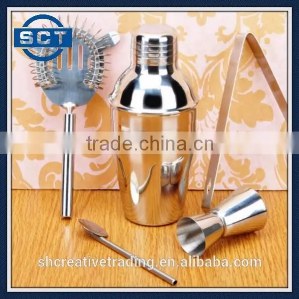 Stainless Steel Cocktail Bar Gift Set 5 Pieces