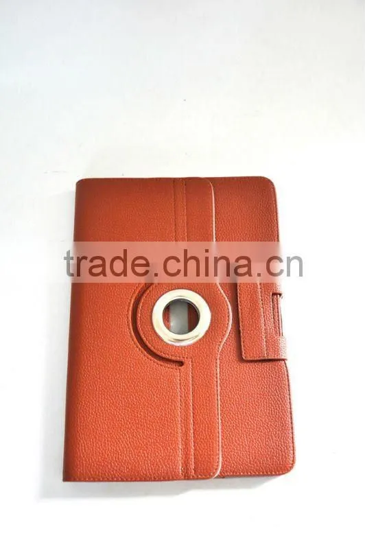 360 rotation PU cover for ipad case