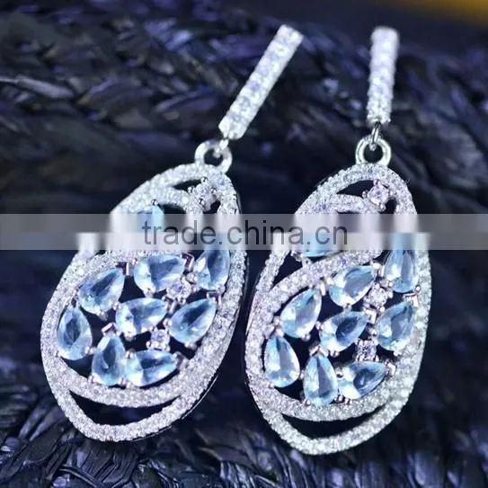 China Guangzhou Wholesale Jewelry S925 Silver Climb Upper Ear Earrings for Lady
