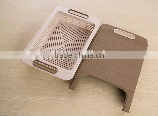 Plastic Cutting Board With Drawer Removable Foldable Antibacterial Non Slip Chopp Board