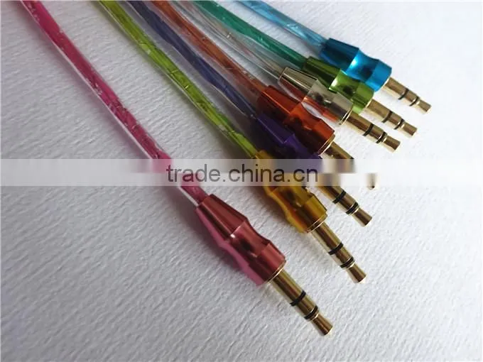 Aluminum foil DC3.5M to DC3.5M metal transparent cable