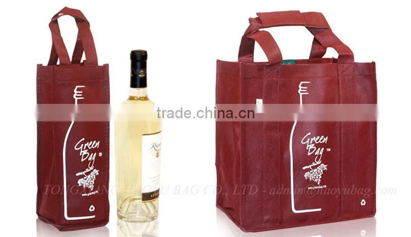 China supplier wine bottle bag for promotional bags