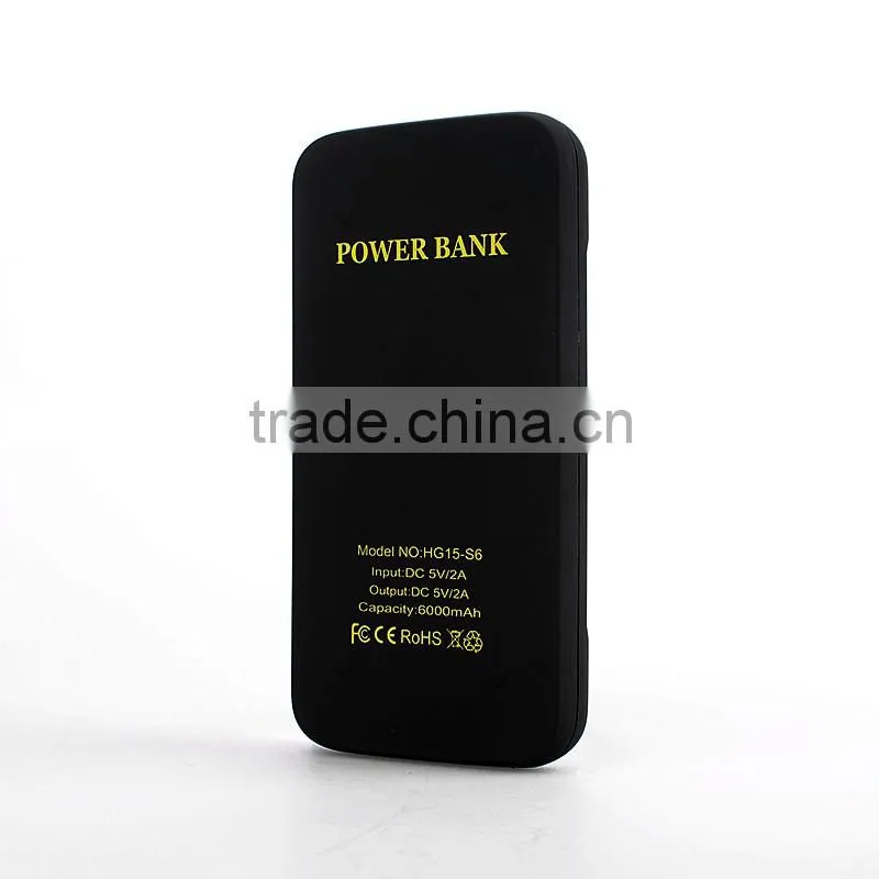 2016 trending products customized logo portable 6000mah power bank wireless charger for Iphone