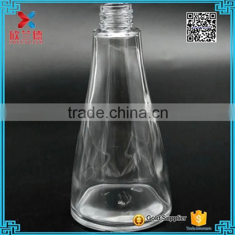 unique perfume pump glass bottle 150ml